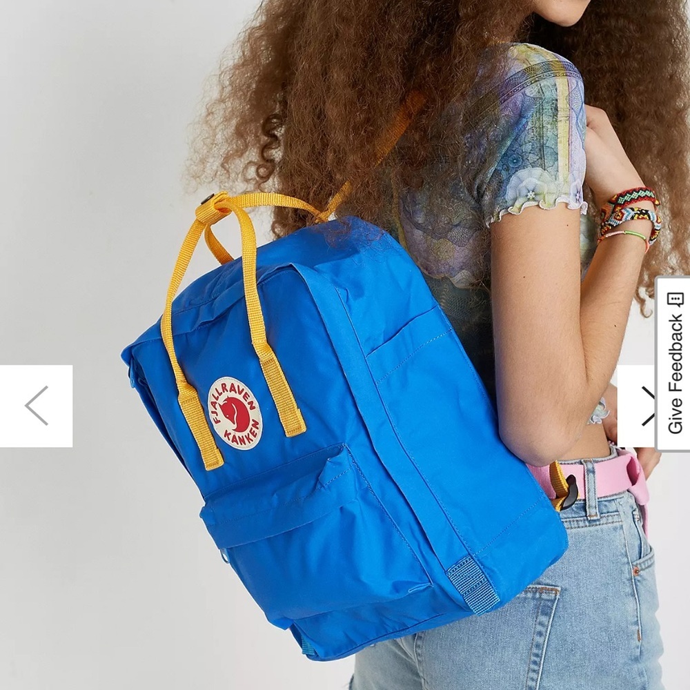 Fjallraven Kånken UnBlue and Yellow Backpack
